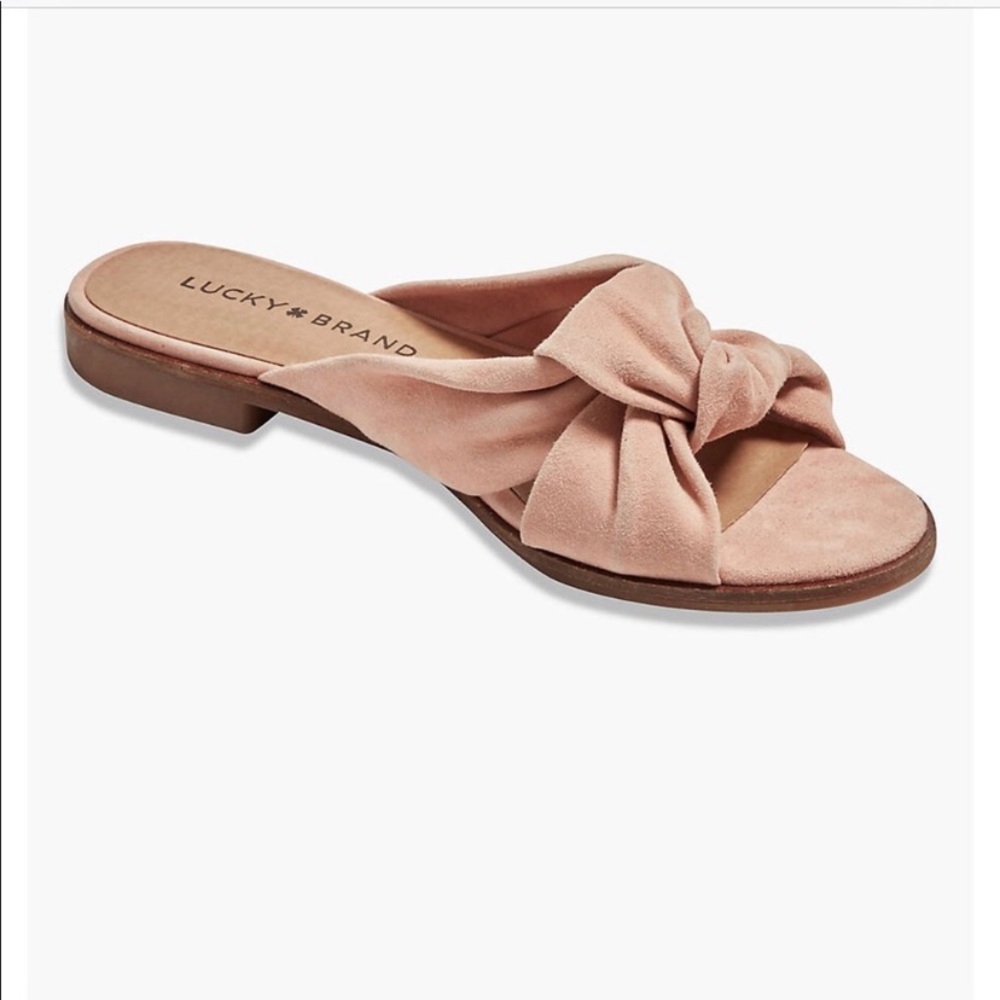 🌷NWOB Lucky Brand Genrid Knot Slide Size 8